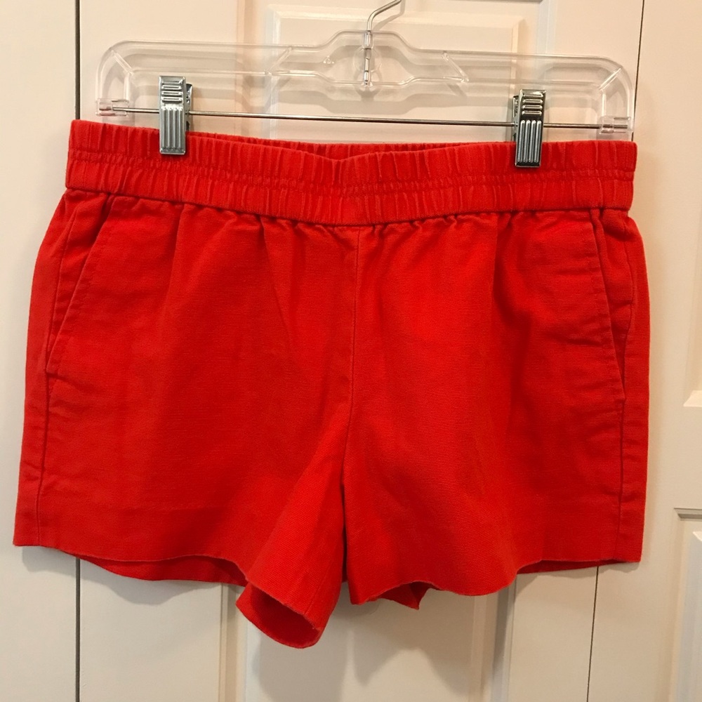 Bright Red J. Crew Shorts